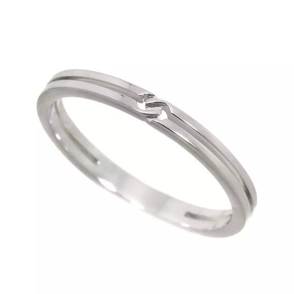 GUCCI Infinity Ring 18K White Gold 750 Size12 6(US) 90255620 - Picture 1 of 15